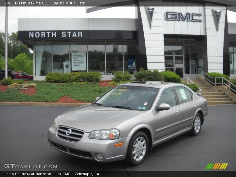 Sterling Mist / Black 2003 Nissan Maxima GLE