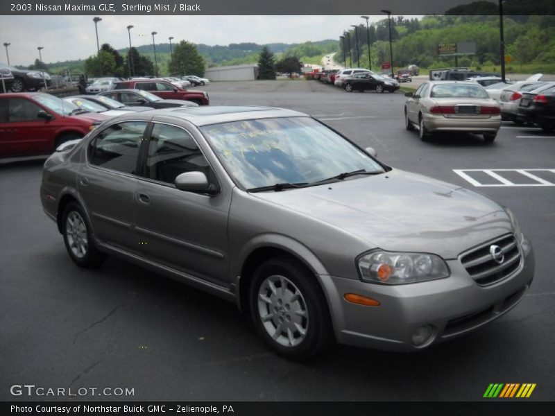 Sterling Mist / Black 2003 Nissan Maxima GLE