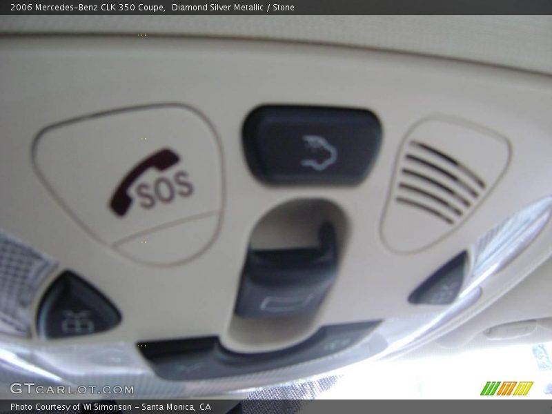 Diamond Silver Metallic / Stone 2006 Mercedes-Benz CLK 350 Coupe