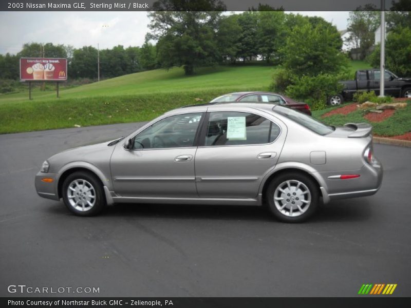 Sterling Mist / Black 2003 Nissan Maxima GLE