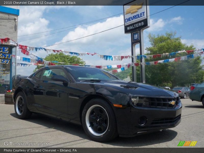 Black / Black 2010 Chevrolet Camaro LS Coupe