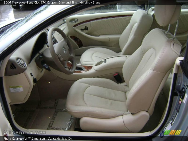 Diamond Silver Metallic / Stone 2006 Mercedes-Benz CLK 350 Coupe