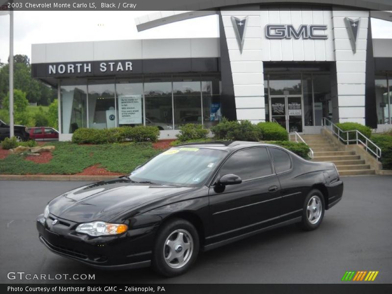Black / Gray 2003 Chevrolet Monte Carlo LS