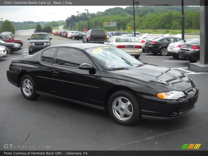 Black / Gray 2003 Chevrolet Monte Carlo LS
