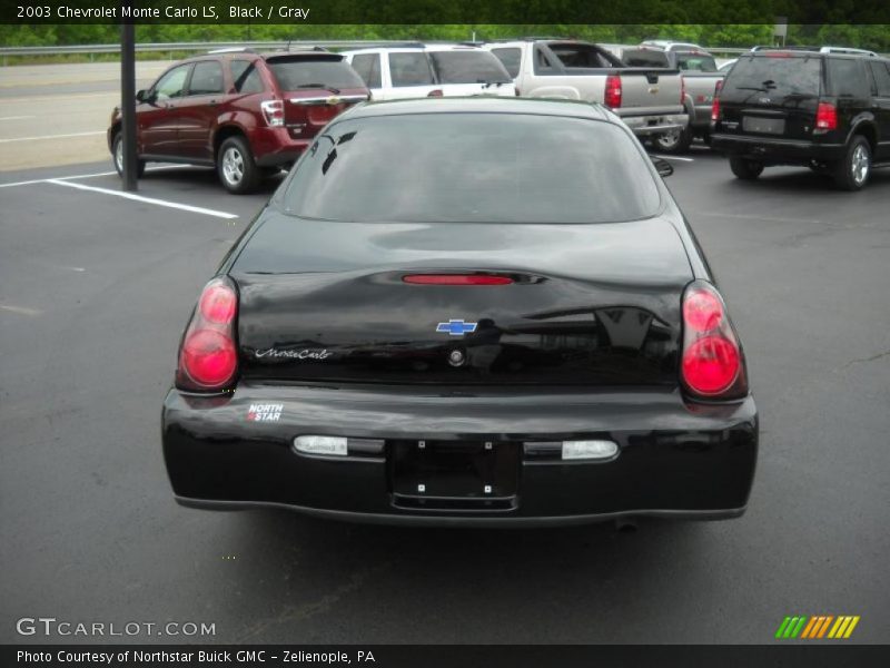Black / Gray 2003 Chevrolet Monte Carlo LS