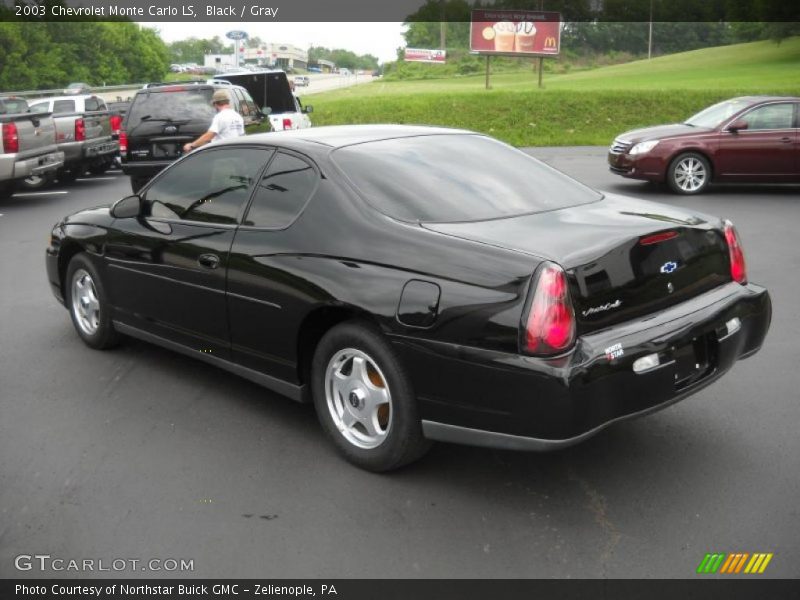 Black / Gray 2003 Chevrolet Monte Carlo LS