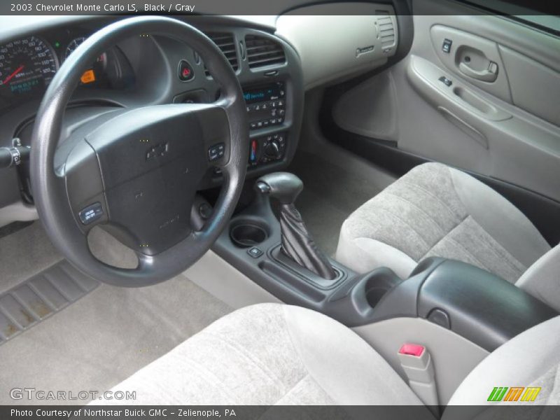 Black / Gray 2003 Chevrolet Monte Carlo LS