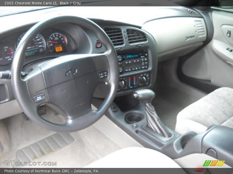 Black / Gray 2003 Chevrolet Monte Carlo LS