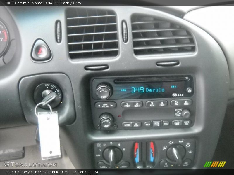 Black / Gray 2003 Chevrolet Monte Carlo LS