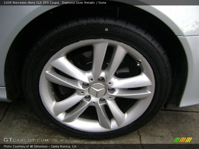 Diamond Silver Metallic / Stone 2006 Mercedes-Benz CLK 350 Coupe