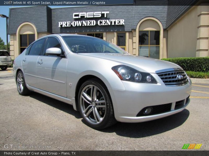 Liquid Platinum Metallic / Graphite 2007 Infiniti M 45 Sport Sedan