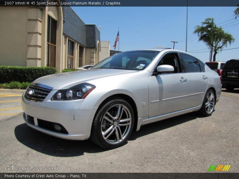 Liquid Platinum Metallic / Graphite 2007 Infiniti M 45 Sport Sedan