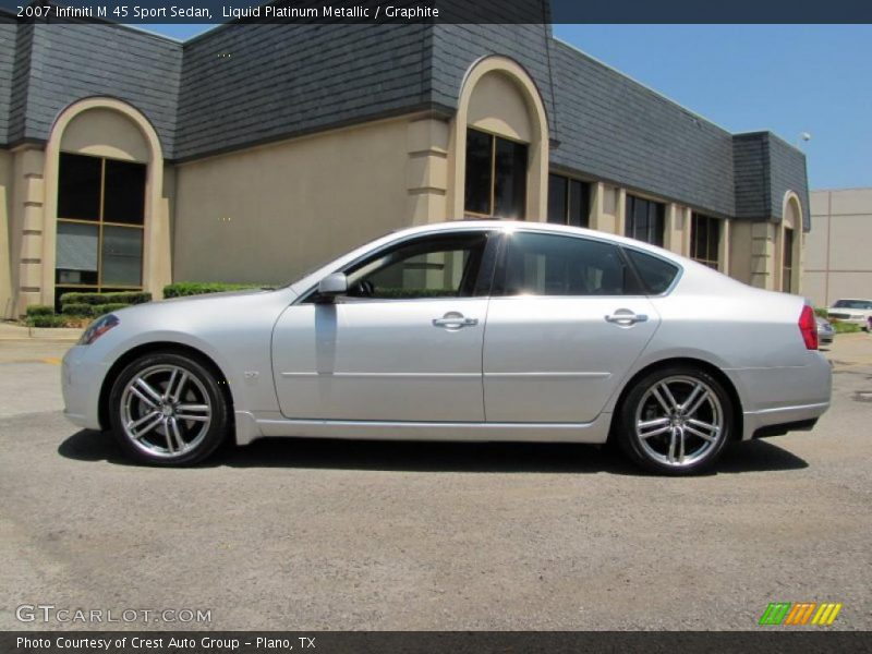 Liquid Platinum Metallic / Graphite 2007 Infiniti M 45 Sport Sedan