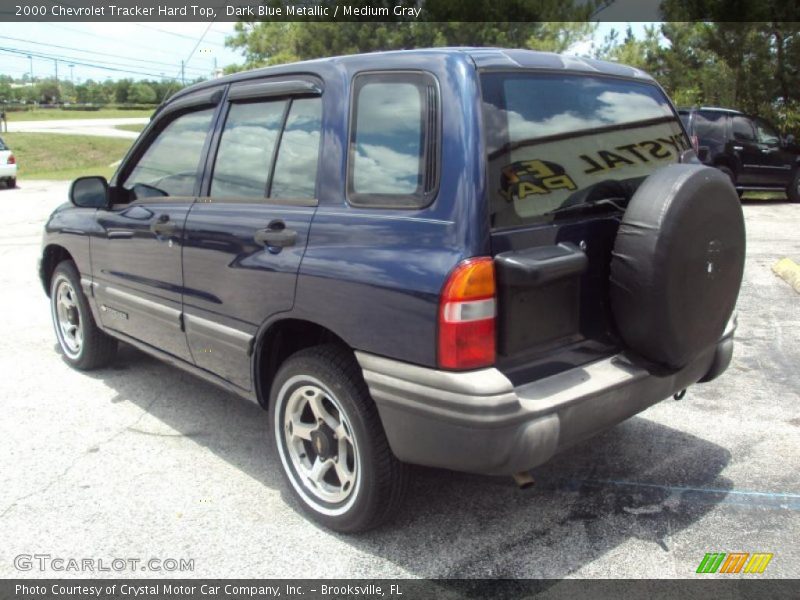 Dark Blue Metallic / Medium Gray 2000 Chevrolet Tracker Hard Top