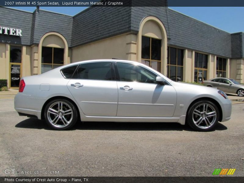 Liquid Platinum Metallic / Graphite 2007 Infiniti M 45 Sport Sedan