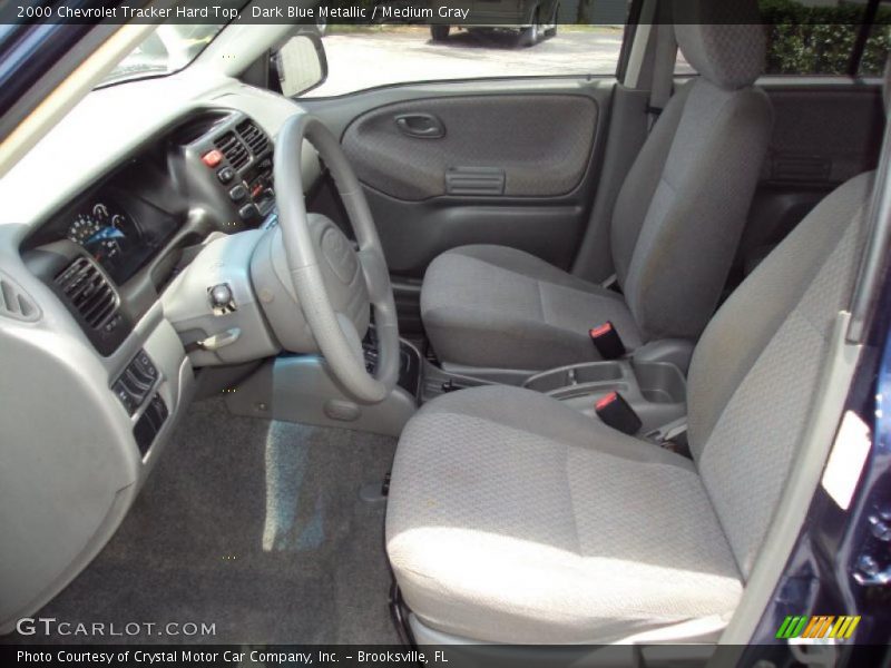 Dark Blue Metallic / Medium Gray 2000 Chevrolet Tracker Hard Top