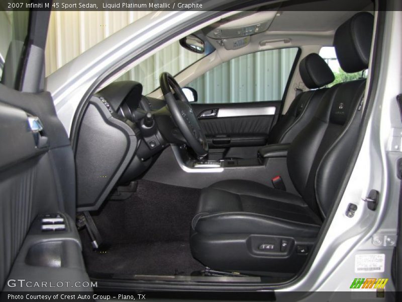Liquid Platinum Metallic / Graphite 2007 Infiniti M 45 Sport Sedan