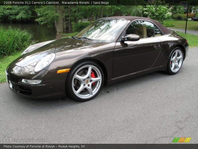 Macadamia Metallic / Sand Beige 2008 Porsche 911 Carrera S Cabriolet
