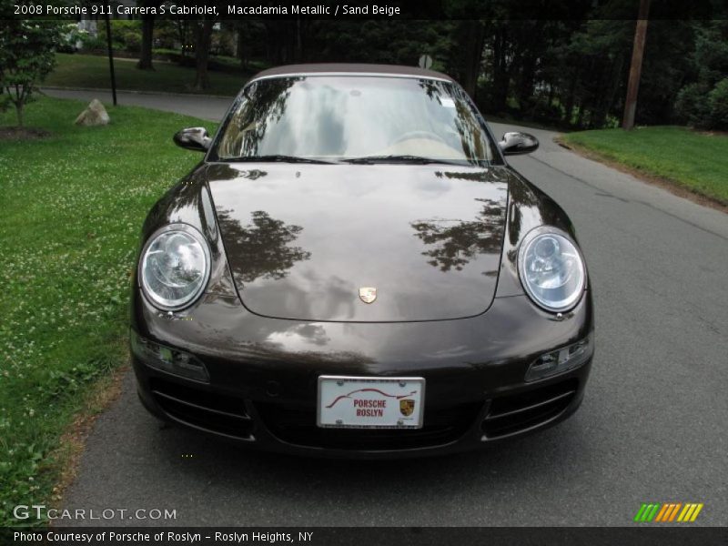 Macadamia Metallic / Sand Beige 2008 Porsche 911 Carrera S Cabriolet