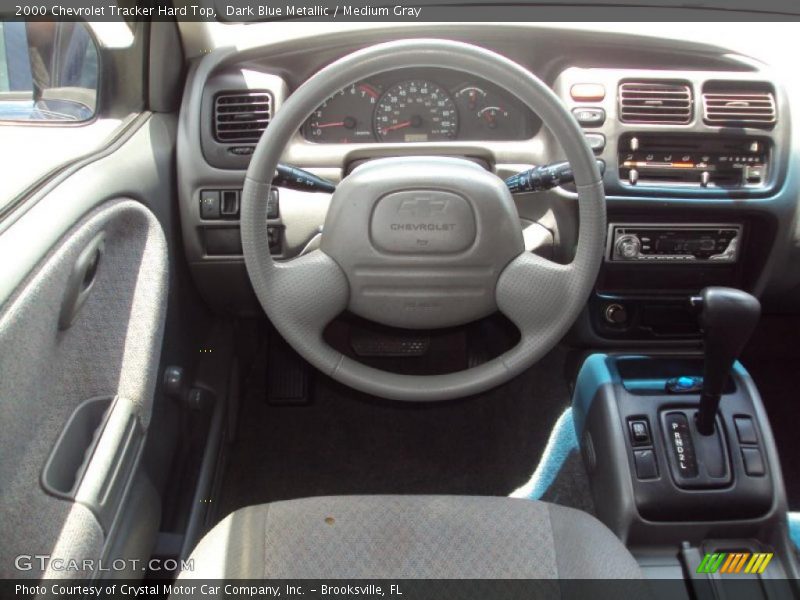 Dark Blue Metallic / Medium Gray 2000 Chevrolet Tracker Hard Top