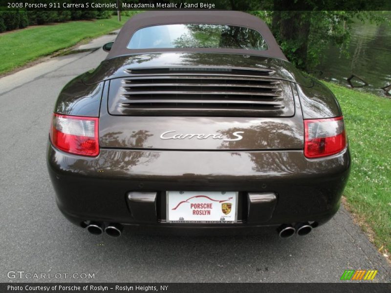 Macadamia Metallic / Sand Beige 2008 Porsche 911 Carrera S Cabriolet