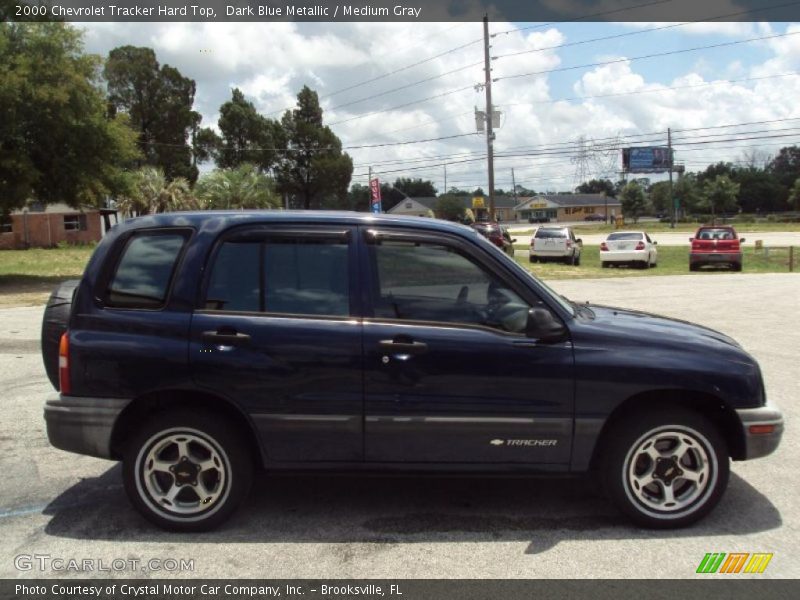Dark Blue Metallic / Medium Gray 2000 Chevrolet Tracker Hard Top