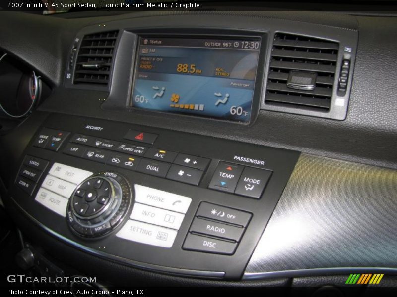 Liquid Platinum Metallic / Graphite 2007 Infiniti M 45 Sport Sedan