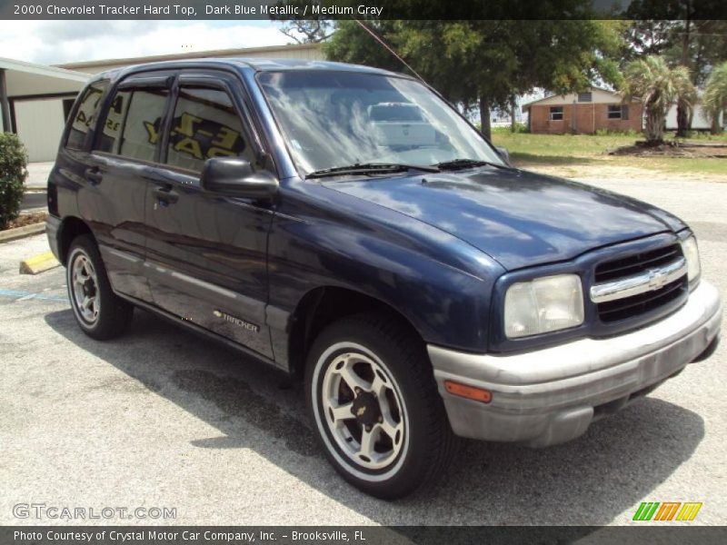 Dark Blue Metallic / Medium Gray 2000 Chevrolet Tracker Hard Top