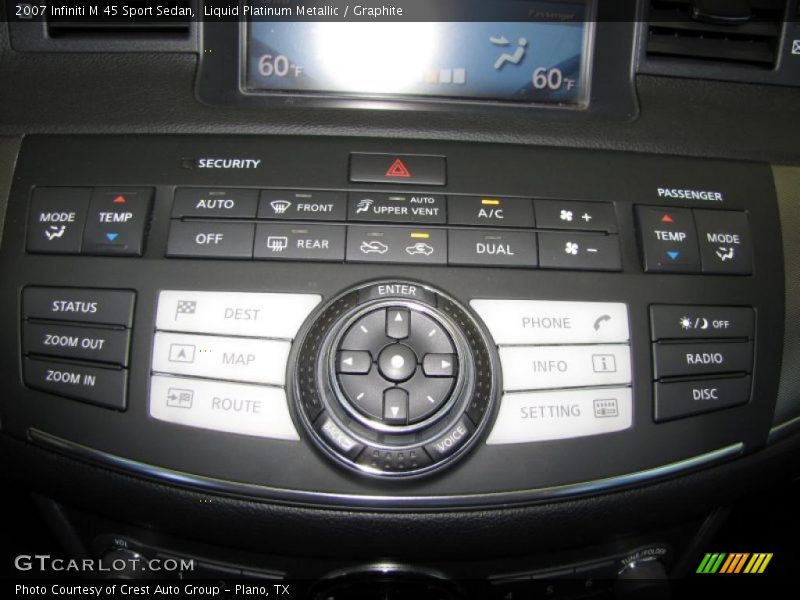 Liquid Platinum Metallic / Graphite 2007 Infiniti M 45 Sport Sedan
