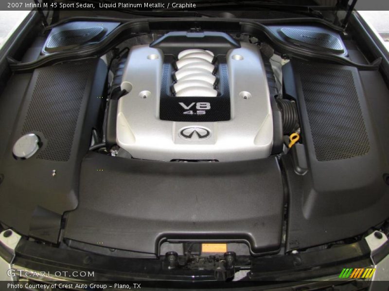 Liquid Platinum Metallic / Graphite 2007 Infiniti M 45 Sport Sedan