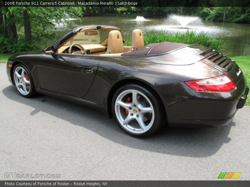 Macadamia Metallic / Sand Beige 2008 Porsche 911 Carrera S Cabriolet