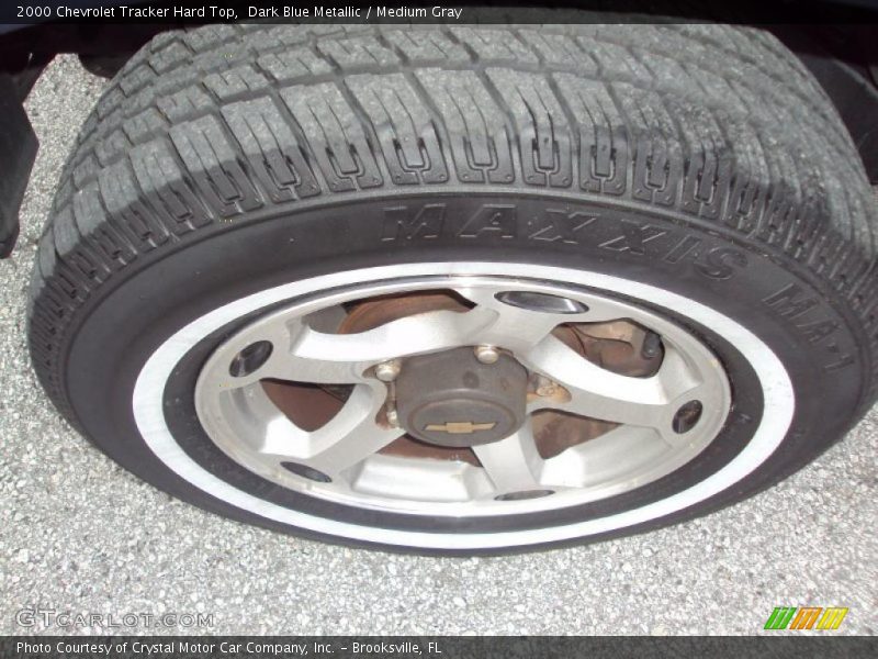 Dark Blue Metallic / Medium Gray 2000 Chevrolet Tracker Hard Top