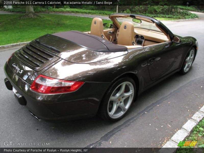Macadamia Metallic / Sand Beige 2008 Porsche 911 Carrera S Cabriolet