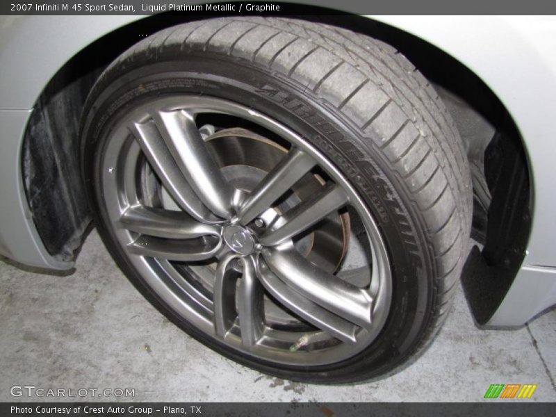 Liquid Platinum Metallic / Graphite 2007 Infiniti M 45 Sport Sedan