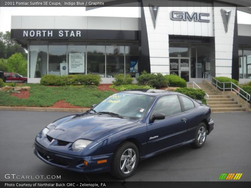 Indigo Blue / Graphite 2001 Pontiac Sunfire SE Coupe
