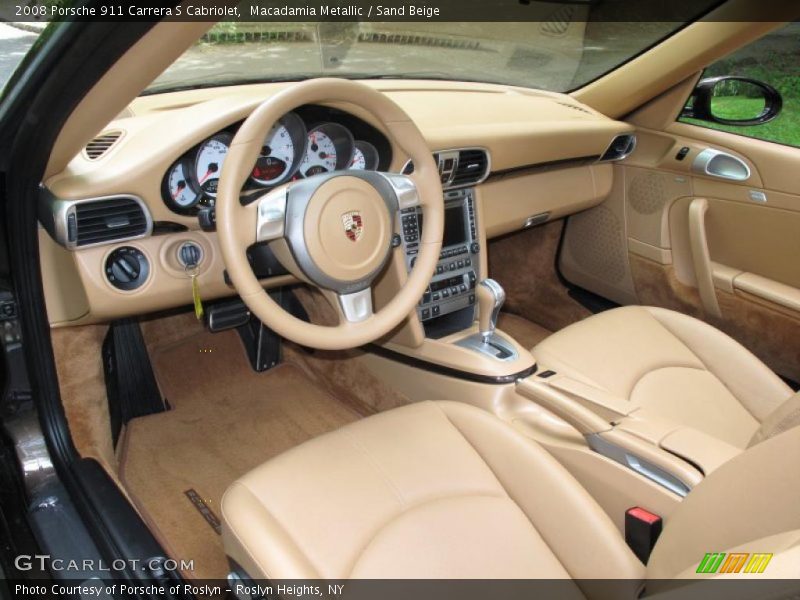 Macadamia Metallic / Sand Beige 2008 Porsche 911 Carrera S Cabriolet