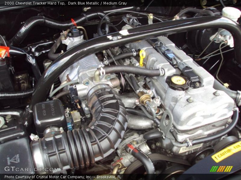 Dark Blue Metallic / Medium Gray 2000 Chevrolet Tracker Hard Top