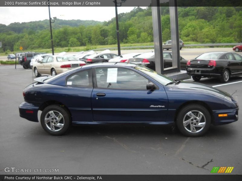 Indigo Blue / Graphite 2001 Pontiac Sunfire SE Coupe