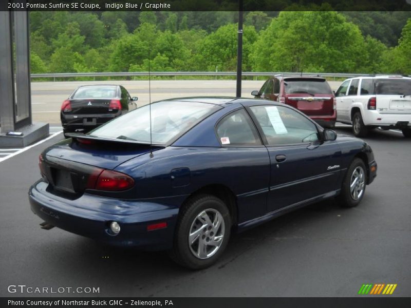 Indigo Blue / Graphite 2001 Pontiac Sunfire SE Coupe