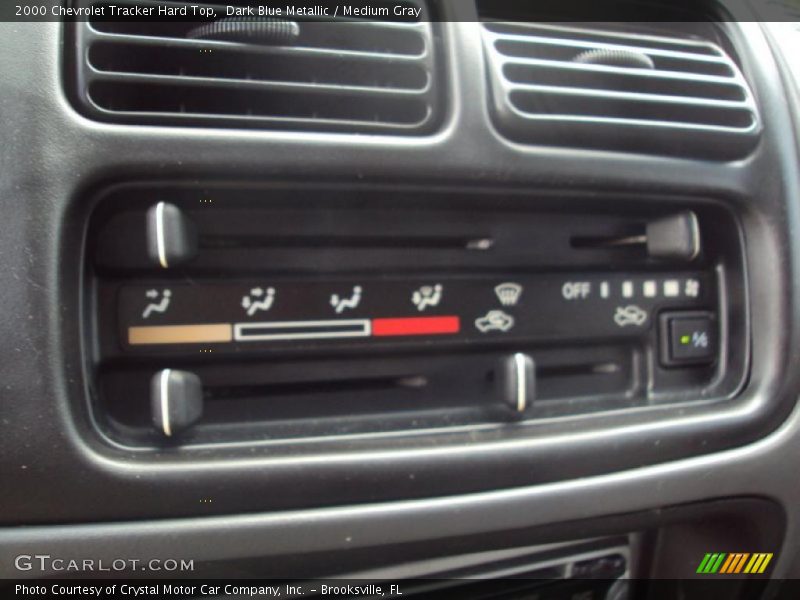 Dark Blue Metallic / Medium Gray 2000 Chevrolet Tracker Hard Top