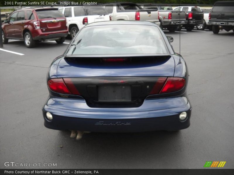 Indigo Blue / Graphite 2001 Pontiac Sunfire SE Coupe