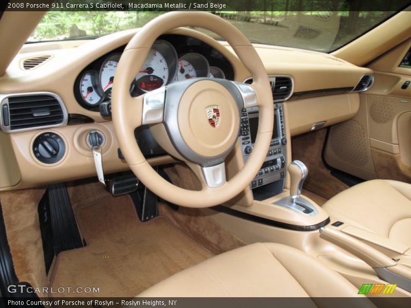 Macadamia Metallic / Sand Beige 2008 Porsche 911 Carrera S Cabriolet