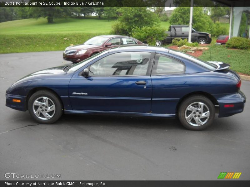 Indigo Blue / Graphite 2001 Pontiac Sunfire SE Coupe
