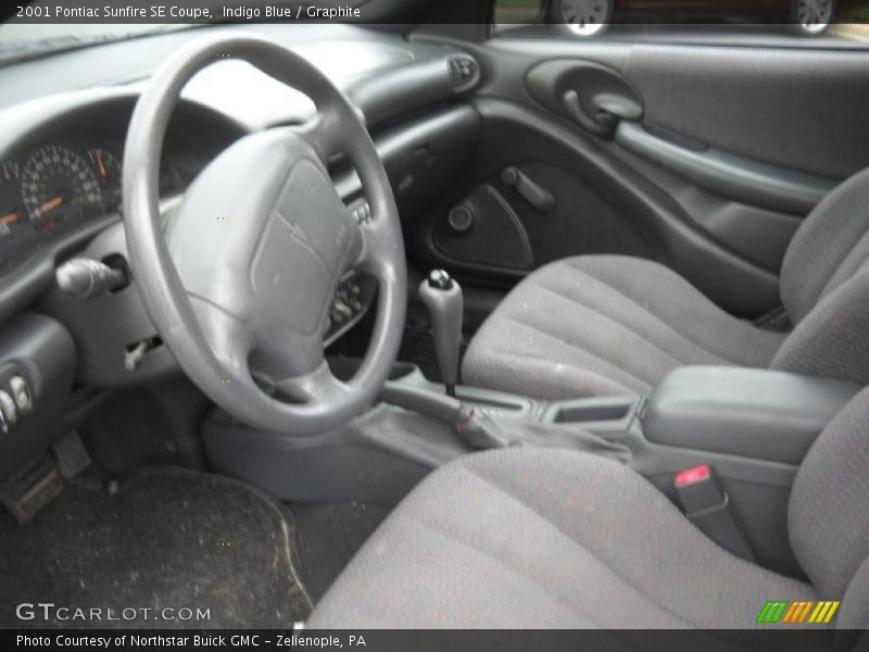 Indigo Blue / Graphite 2001 Pontiac Sunfire SE Coupe