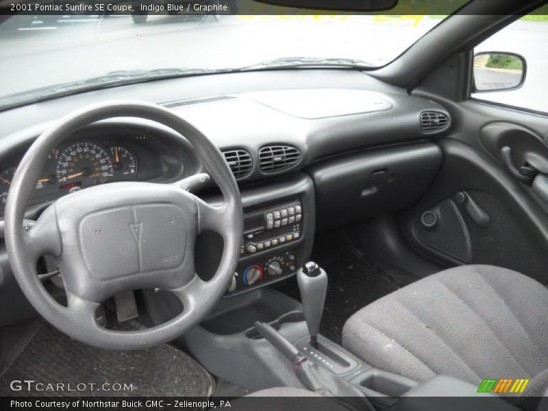 Indigo Blue / Graphite 2001 Pontiac Sunfire SE Coupe