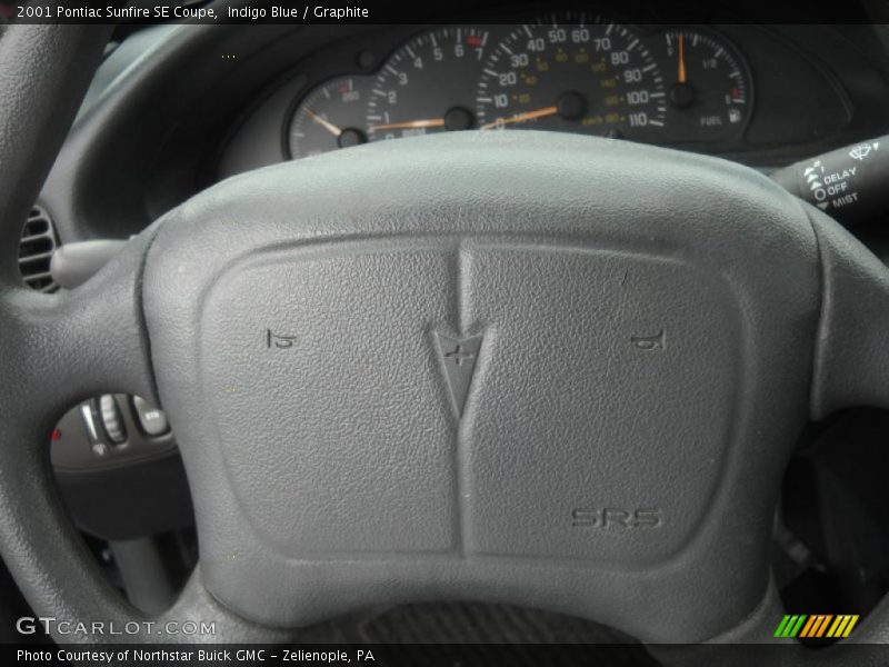 Indigo Blue / Graphite 2001 Pontiac Sunfire SE Coupe