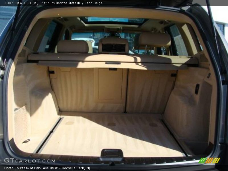 Platinum Bronze Metallic / Sand Beige 2007 BMW X3 3.0si