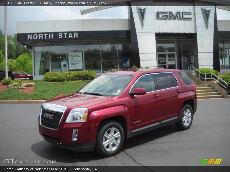 Merlot Jewel Metallic / Jet Black 2010 GMC Terrain SLE AWD