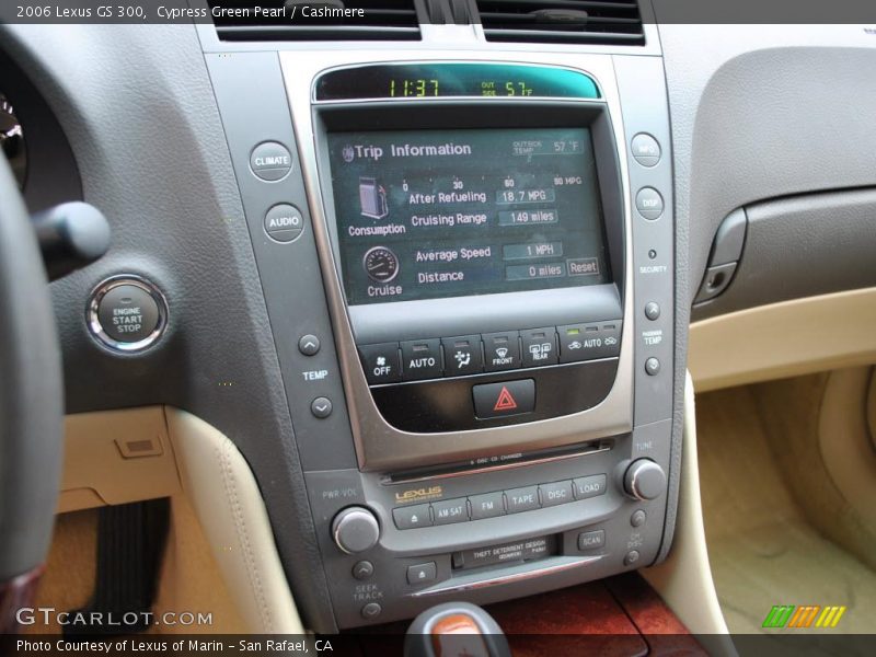 Controls of 2006 GS 300