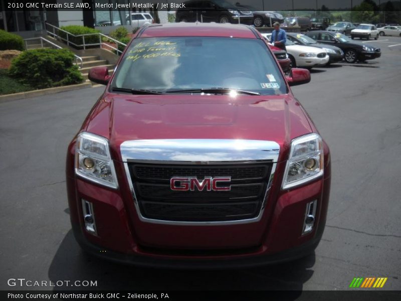 Merlot Jewel Metallic / Jet Black 2010 GMC Terrain SLE AWD